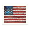 "Pledge of Allegiance" By Marla Rae, Printed Wall Art, Ready To Hang Framed Poster, White Frame - as Pic