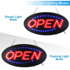 LED Open Sign 18.7x9.45in Business Neon Open Sign Advertisement Board