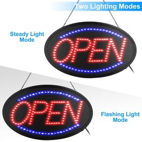 LED Open Sign 22.64x13.78In Business Neon Open Sign Advertisement Board