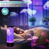 Jellyfish Lava Lamp Multi-color Changing Mood Night Light USB Electric Desk Tank Decoration Lamp Home Office