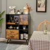 Industrial Buffet Sideboard Kitchen Cupboard with Cubbies Drawers