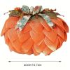 1pc Halloween Thanksgiving Pumpkin Cloth Flower Wreath Courtyard Decoration Wreath Harvest Festival Wreath - 1pc