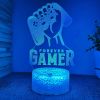 1pc 3D Night Light Game GAMER Atmosphere Desk Lamp With Touch Button; Children's Room Bedroom Decoration