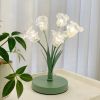 Crystal Bell Orchid Table Lamp, Bedside lamp, Gifts for girls chrildren, Flower nursery night light