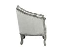 ACME Samael Chair w/Pillow, Gray Linen & Gray Oak Finish LV01163 - as Pic