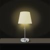 Jaydaliz 18" Satin Nickel Bedsize Table Lamp with USB port