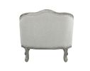 ACME Samael Chair w/Pillow, Gray Linen & Gray Oak Finish LV01163 - as Pic