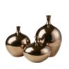 Mirrored Ceramic Decorative Vases 3-piece set - as Pic