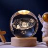 1pc Creative Crystal Ball Decoration; Desktop Night Light; Bedroom Night Light Valentine's Day Gifts Birthday Gifts - Nimbus