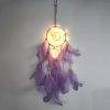 1pc Creative Dream Catcher With LED Lights; Night Light Dream Catcher; Wall Hanging Ornament - Green