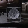 Moon; Cloud; 3D Cube Engraved Crystal Craft Ornaments; Desktop Bedroom Decorations; Creative Birthday Gifts - Solar System