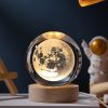 1pc Creative Crystal Ball Decoration; Desktop Night Light; Bedroom Night Light Valentine's Day Gifts Birthday Gifts - Clouds