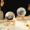 1pc Crystal Ball Art Decoration; Decoration Craft; Crystal Ball Valentine's Day Gifts Birthday Gifts - Milky Way - Silver