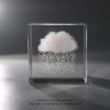 Moon; Cloud; 3D Cube Engraved Crystal Craft Ornaments; Desktop Bedroom Decorations; Creative Birthday Gifts - Milky Way