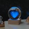 Cosmos Series Crystal Ball Night Lights; Milky Way; Moon; Desktop Bedroom Small Ornaments; Creative Valentine's Day Gifts Birthday Gifts - 8cm Milky W