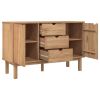 Sideboard OTTA 44.7"x16.9"x28.7" Solid Wood Pine