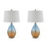 Cortina Ombre Glass Table Lamp, Set of 2