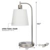 Surise 19.7" Beside Table Lamp with Wireless Charging and USB port