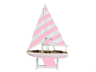 Wooden Decorative Sailboat Model Mermaid Princess 12"