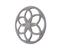 Cast Iron Decorative Metal Seed of Life Kitchen Trivet 7"