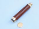 Deluxe Class Solid Brass - Wood Admiral's Spyglass Telescope 25" w/ Rosewood Box