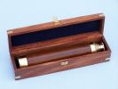 Deluxe Class Solid Brass - Wood Admiral's Spyglass Telescope 25" w/ Rosewood Box