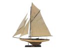 Wooden Rustic Columbia Model Sailboat Decoration Limited 30"