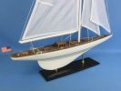 Wooden Intrepid Model Sailbaot Decoration 35"