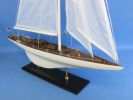 Wooden Intrepid Model Sailbaot Decoration 35"