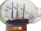 Atlantic Sailboat in a Glass Bottle 7"