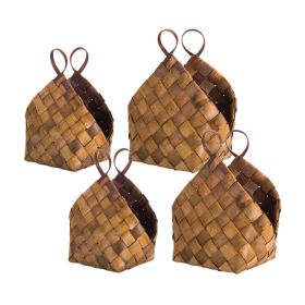 Basket (Set of 4) 14.5" x 18"H, 18.25" x 21"H Metasequoia (Option: Brown)