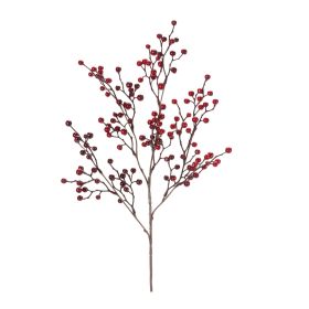 Berry Spray, Branch, & Bundle - Artificial Flowers & Foliage for Vases (Option: 6pc, 38" Red Spray)