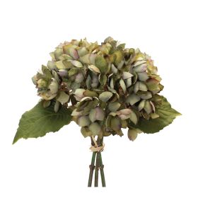 Hydrangea Bundle (Set of 2) 14"H Polyester (Option: Green, Purple)