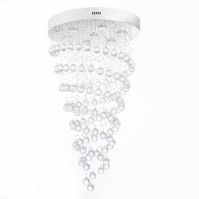 Crystal Chandelier Double Helix (Color: 7 Light, 38" Hanging Length)