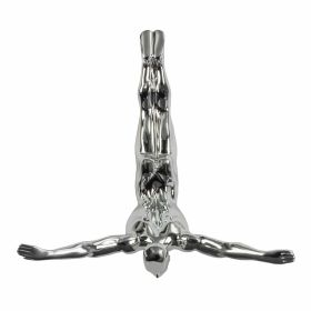 Diver Wall Decor Sculpture (Color: 22" Chrome)