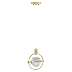 Hollywood Pendant Light // Gold (Option: Single Circle)