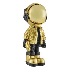 Hubble takes the Stars Astronaut Sculpture (Color: Black & Gold)