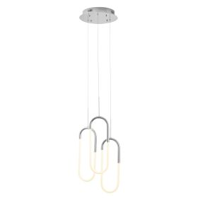 LED Three Clips Chandelier (Color: Chrome)