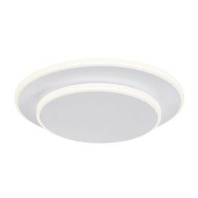 Luna Eclipse Two Circle Multiuse Lamp (Color: White)