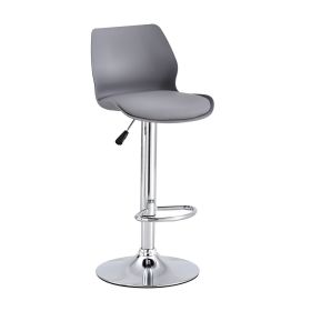 Celestial Heights Adjustable Set of Two Stools (Color: Gray)