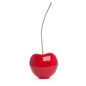 Small Cherry Sculpture 18" Tall (Color: Bright Red)