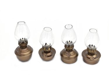 Table Oil Lamp 5" - Set of 6 (Finish: Antique Brass)