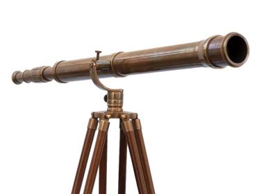 Floor Standing Galileo Telescope 65" (Finish: Antique Brass)