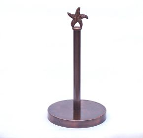 Cast Iron Starfish Extra Toilet Paper Stand 16" (Finish: Antique Copper)