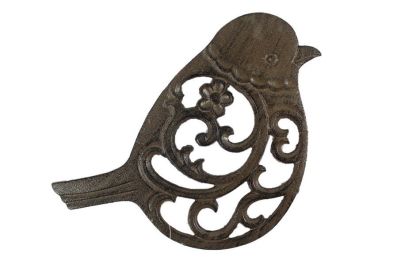 Cast Iron Bird Trivet 8" (Finish: Cast Iron)