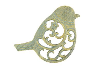 Cast Iron Bird Trivet 8" (Finish: Seaworn Bronze)