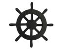 Decorative Ship Wheel with Anchor