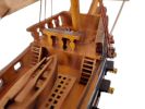 Wooden Caribbean Pirate Ship Model