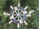 Decorative Ship Wheel With Seashell Christmas Tree Ornament