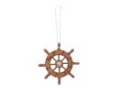 Decorative Ship Wheel With Seashell Christmas Tree Ornament